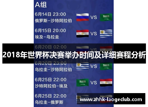 2018年世界杯决赛举办时间及详细赛程分析 2018年世界杯决赛举办时间及详细赛程分析