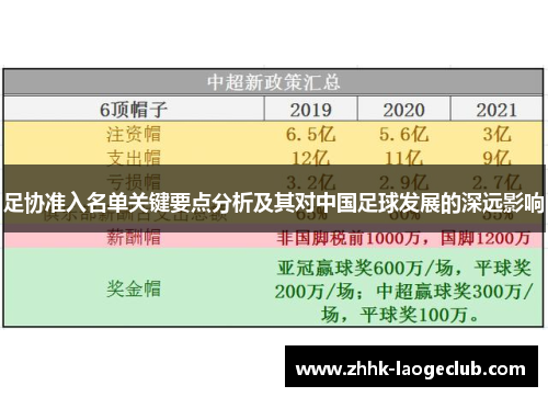 足协准入名单关键要点分析及其对中国足球发展的深远影响 足协准入名单关键要点分析及其对中国足球发展的深远影响