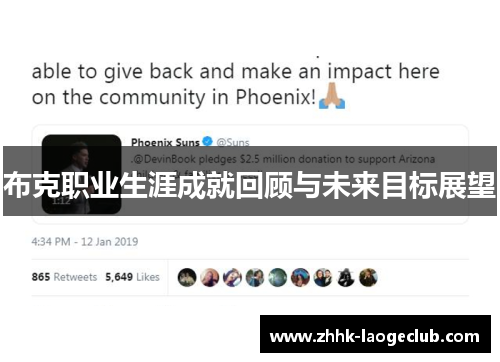 布克职业生涯成就回顾与未来目标展望 布克职业生涯成就回顾与未来目标展望